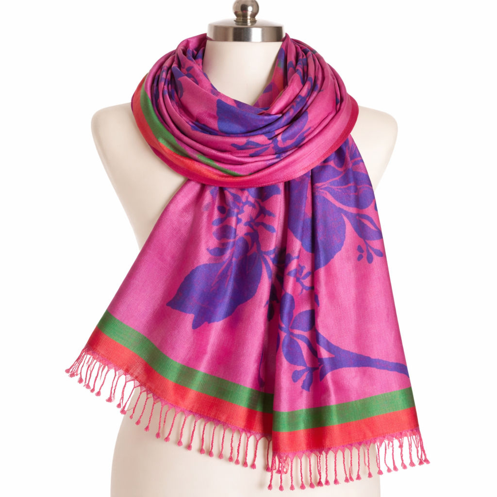 Abstract Pink Modal Scarf